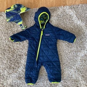 Patagonia Bunting and hat